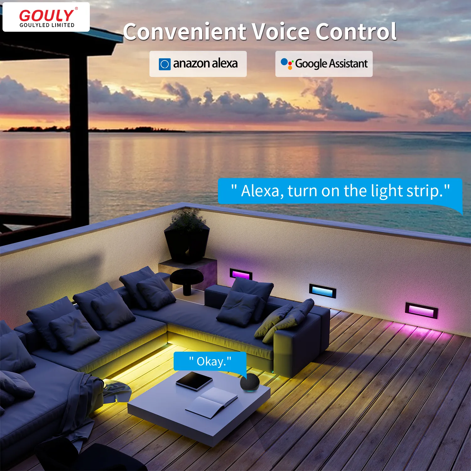 led landscape stair light